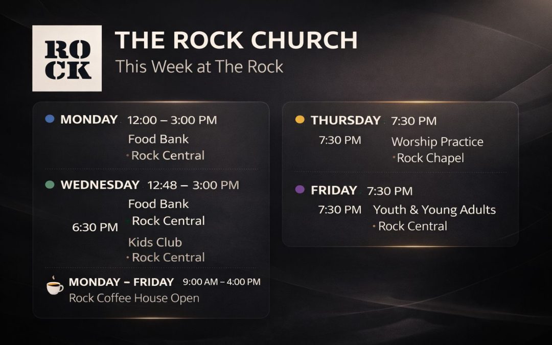 This week @ The Rock Church
