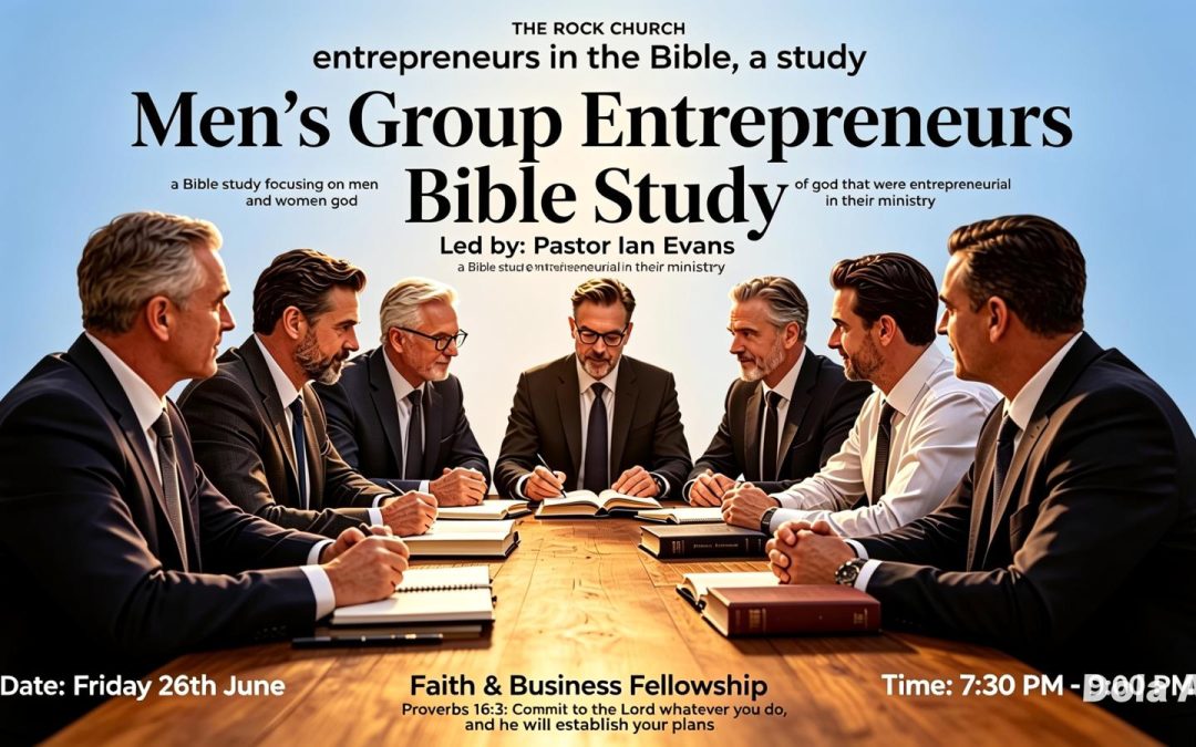 Men’s Group Entrepreneurs Bible Study – 26th June