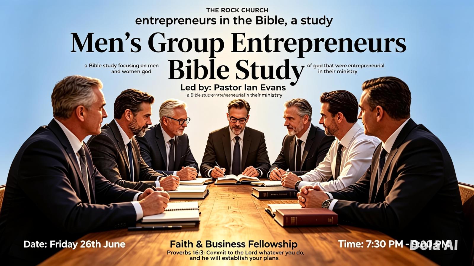 Men's Group Entrepreneurs Bible Study